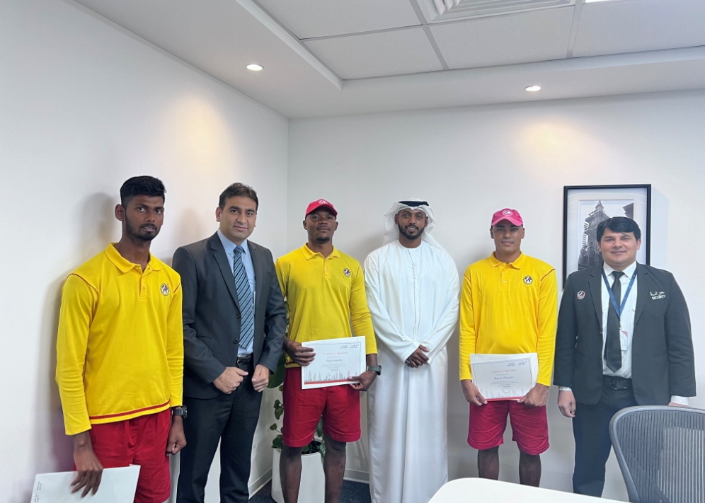 Al Tayer Real Estate celebrate International Worker Day by honoring buildings Lifeguards and security.