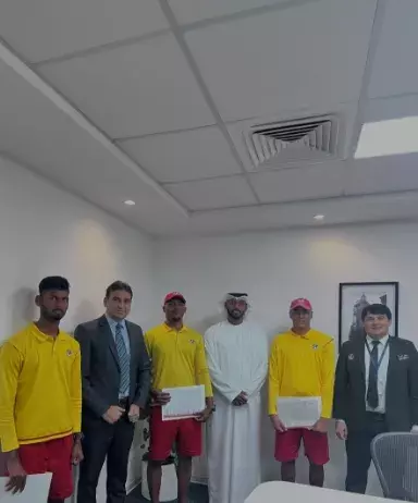 Al Tayer Real Estate celebrate International Worker Day by honoring buildings Lifeguards and security.